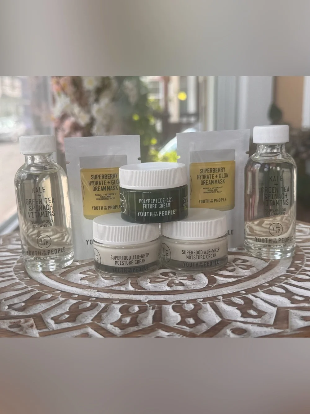 Youth To The People 7 Piece Skincare Mini Set Cleanser Moisturizer Dream Mask